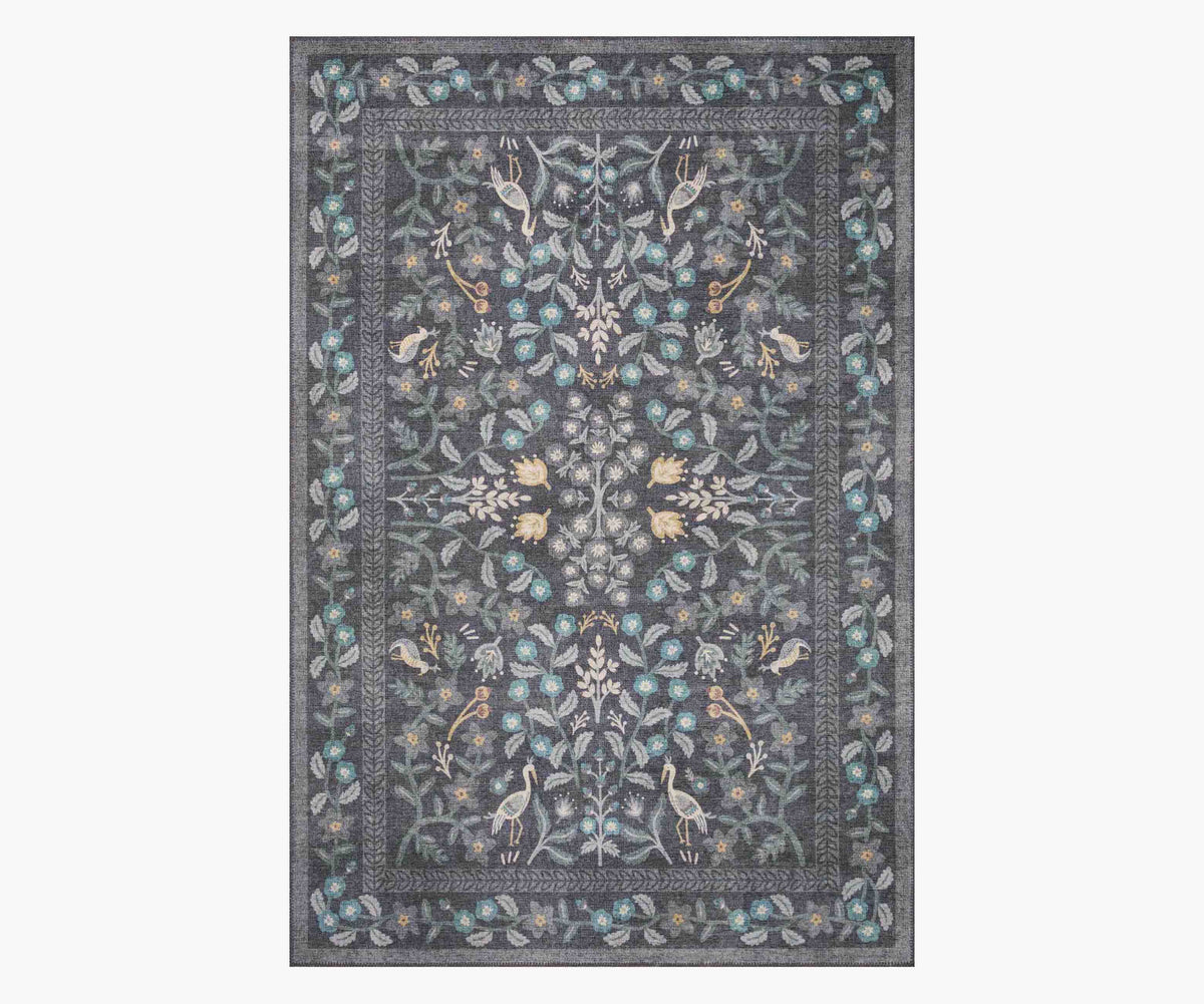 Cloverpaperco™ - Maison Nightingale Power Loomed Rug - Black