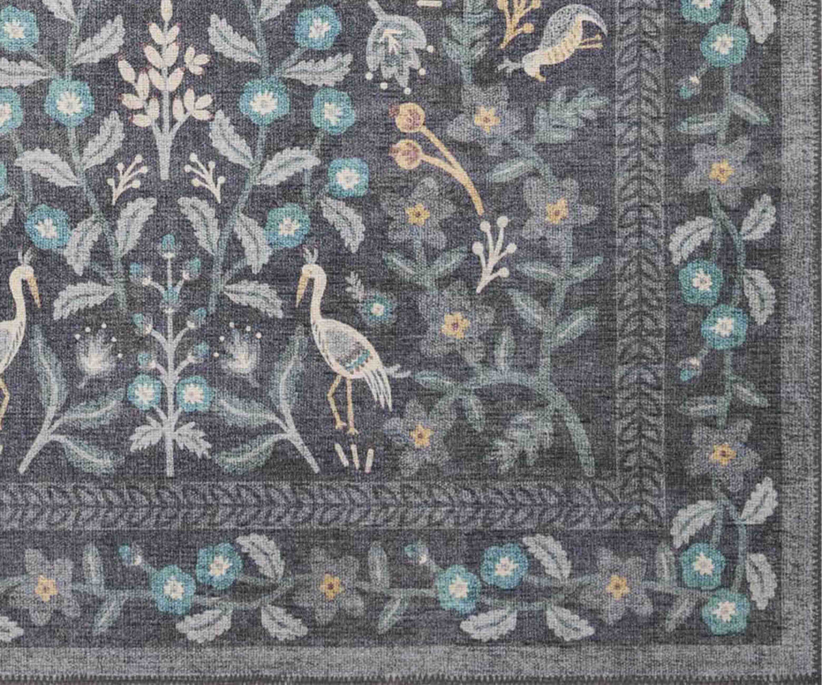 Cloverpaperco™ - Maison Nightingale Power Loomed Rug - Black