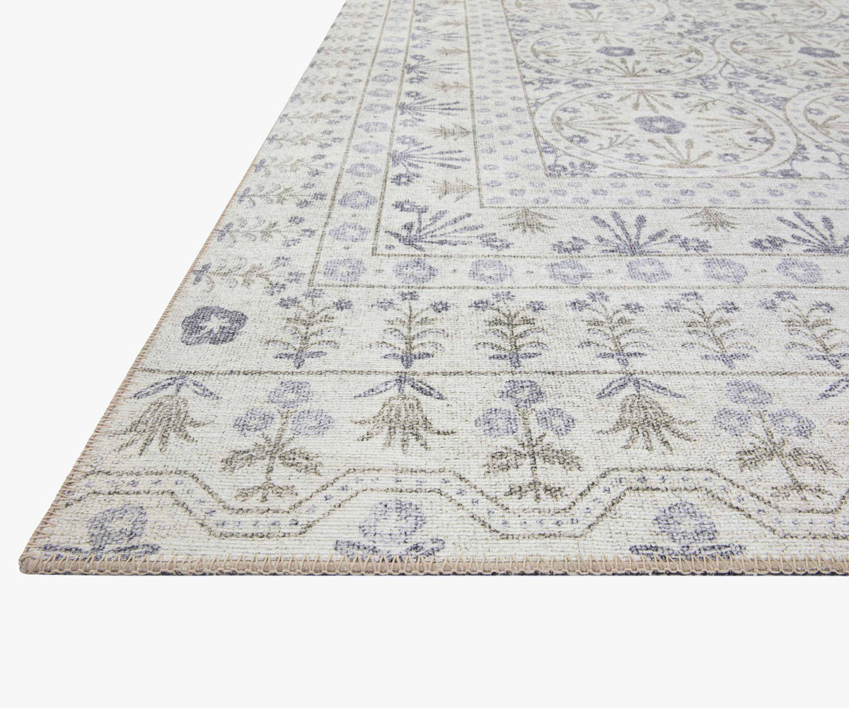 Cloverpaperco™ - Maison Rosette Power Loomed Rug - Ivory