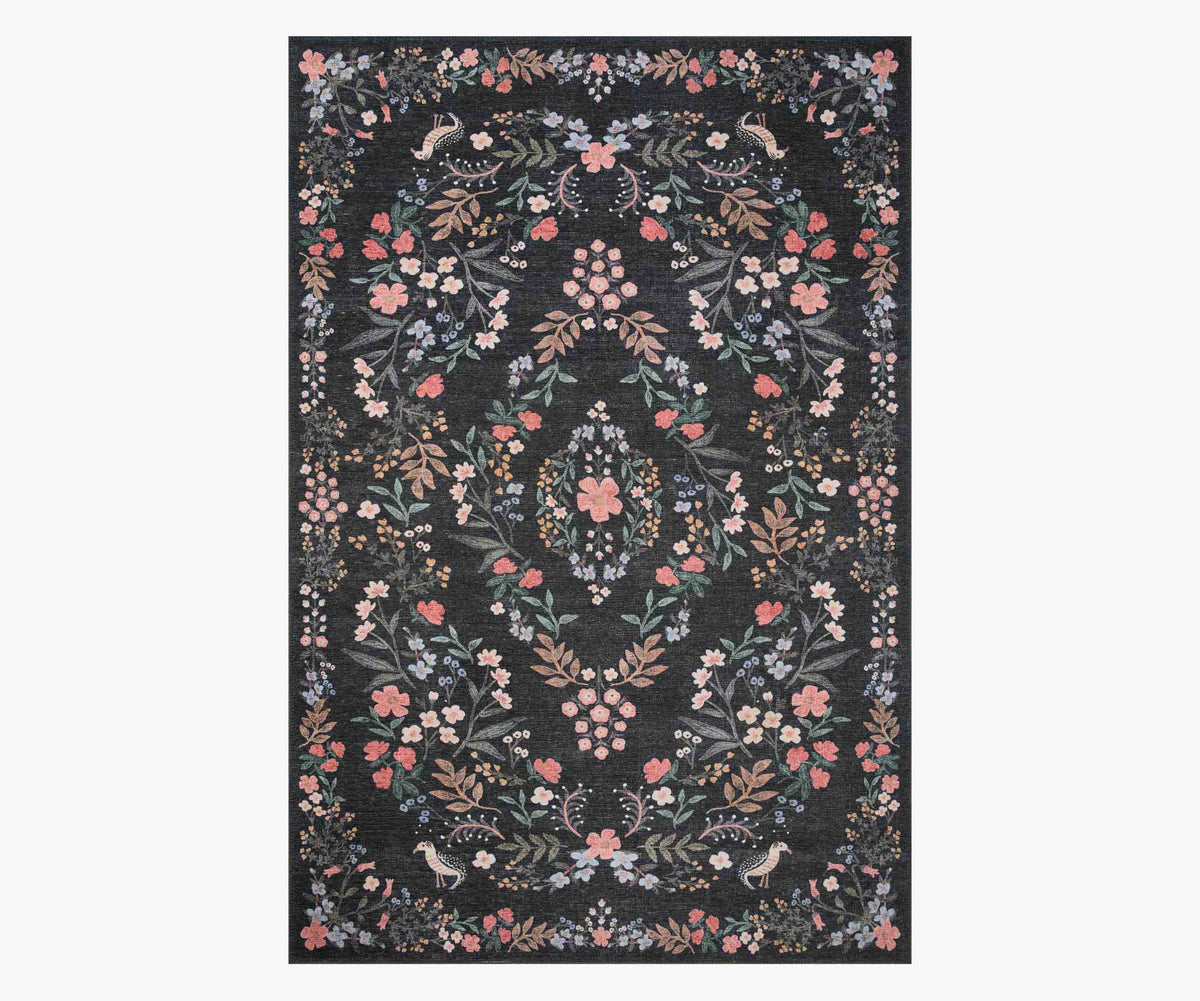 Cloverpaperco™ - Maison Tuileries Power Loomed Rug - Black