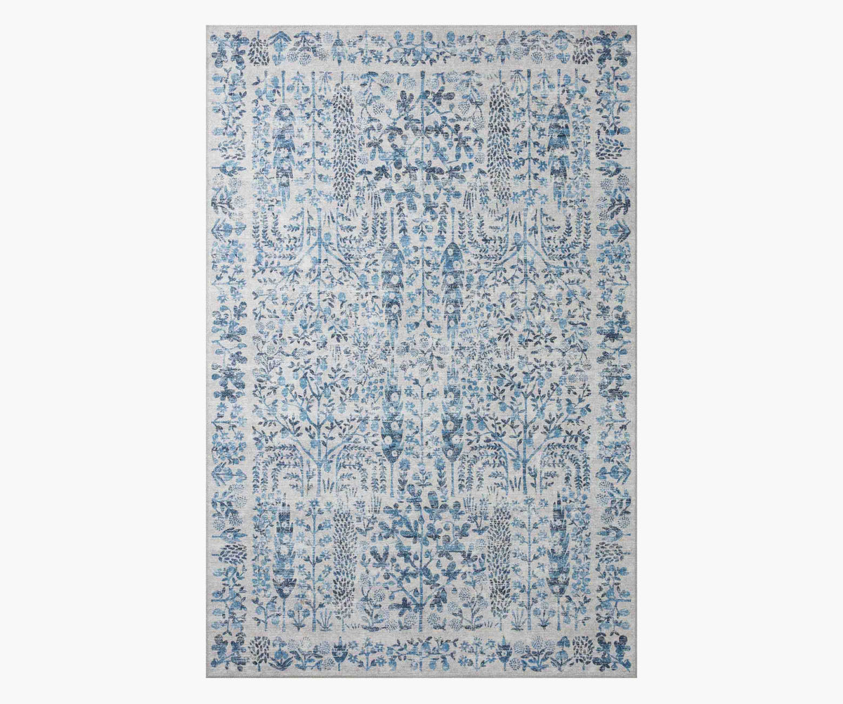 Cloverpaperco™ - Maison Grove Power Loomed Rug - Blue