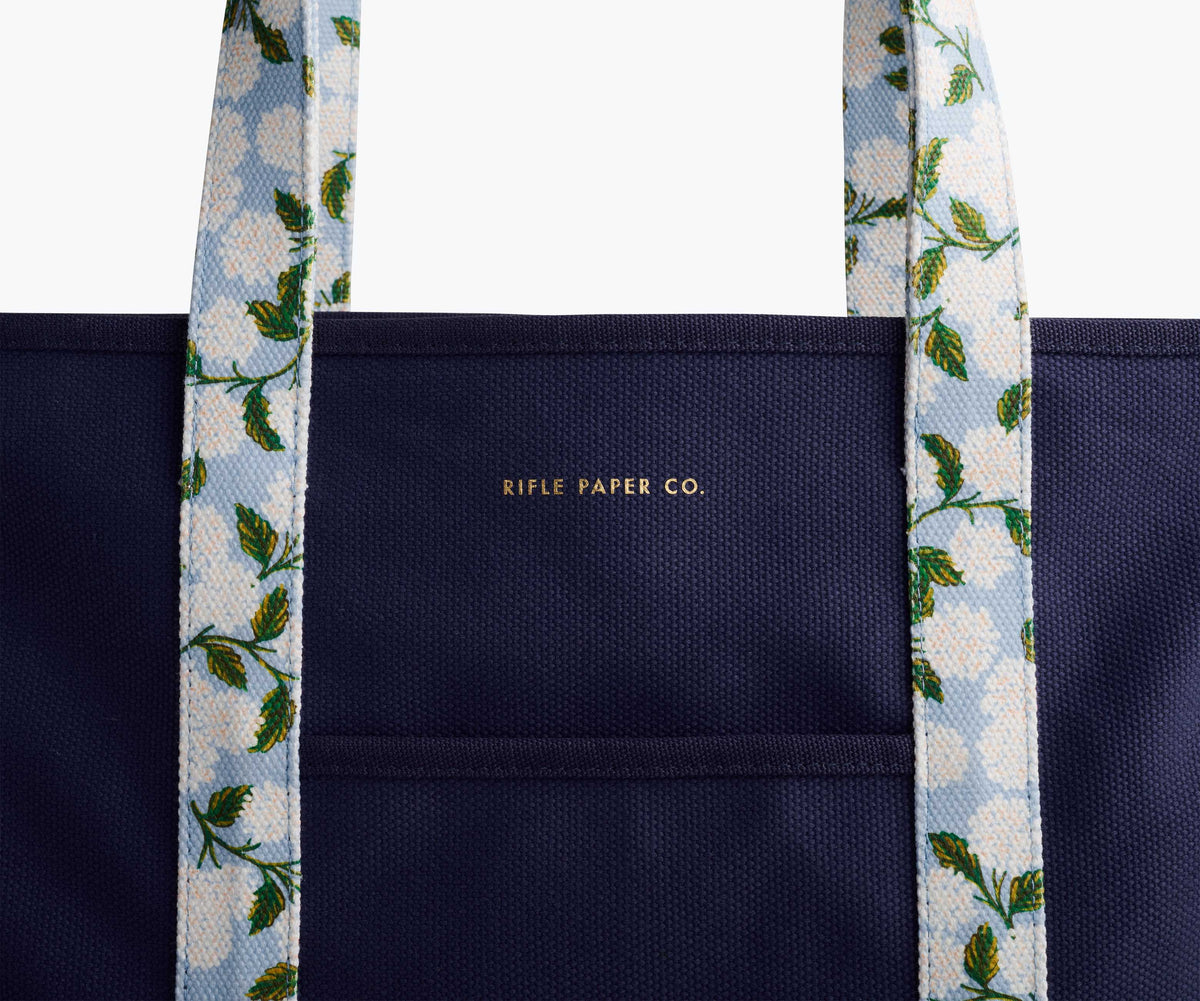 Cloverpaperco™ - Canvas Carry All - Hydrangea