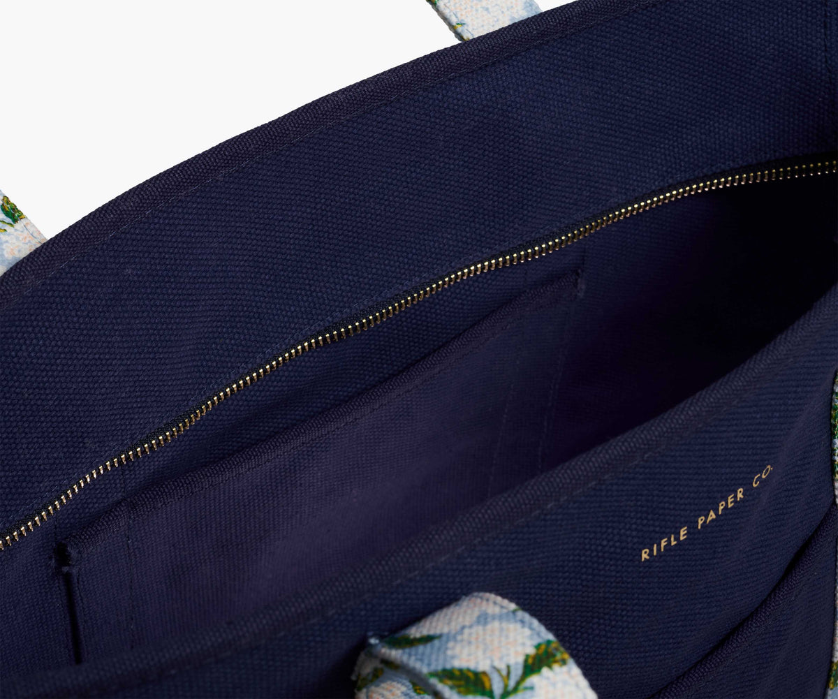 Cloverpaperco™ - Canvas Carry All - Hydrangea