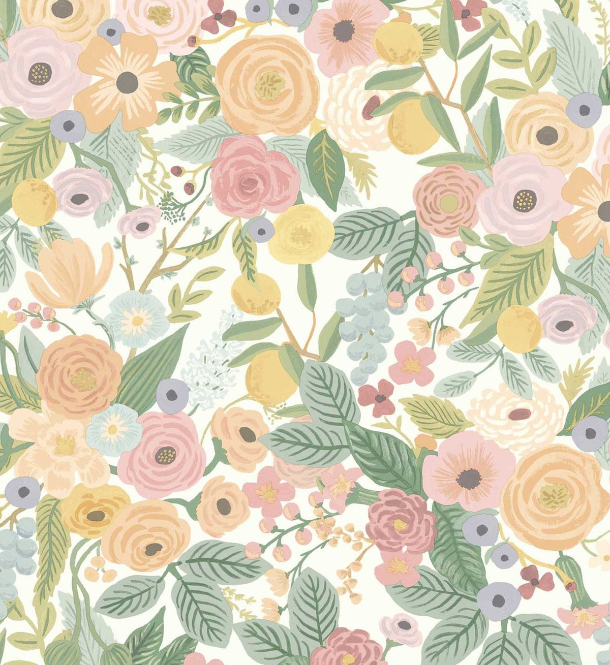 Cloverpaperco™ - Garden Party Peel & Stick Wallpaper - Pastel Multi